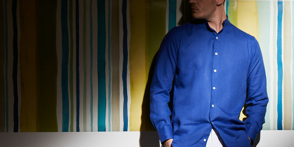 Budd-SS21-Campaign-Linen-Grandad-Collar-Shirt